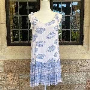 Faithfull the Brand white paisley cover up dress